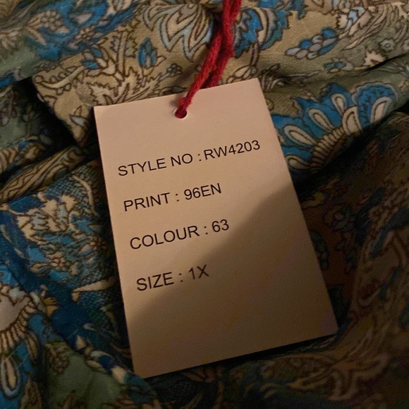 Raga Jai Maxi Dress SZ 1X NEW - Picture 4 of 5